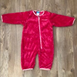 Columbia fleece suit 3-6m